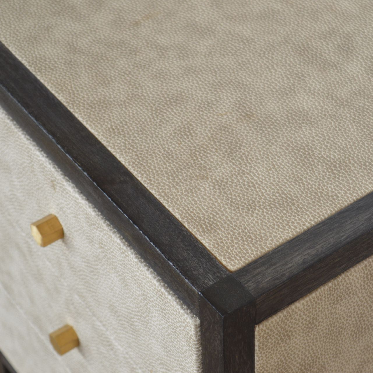 Faux Leather Bedside Cabinet
