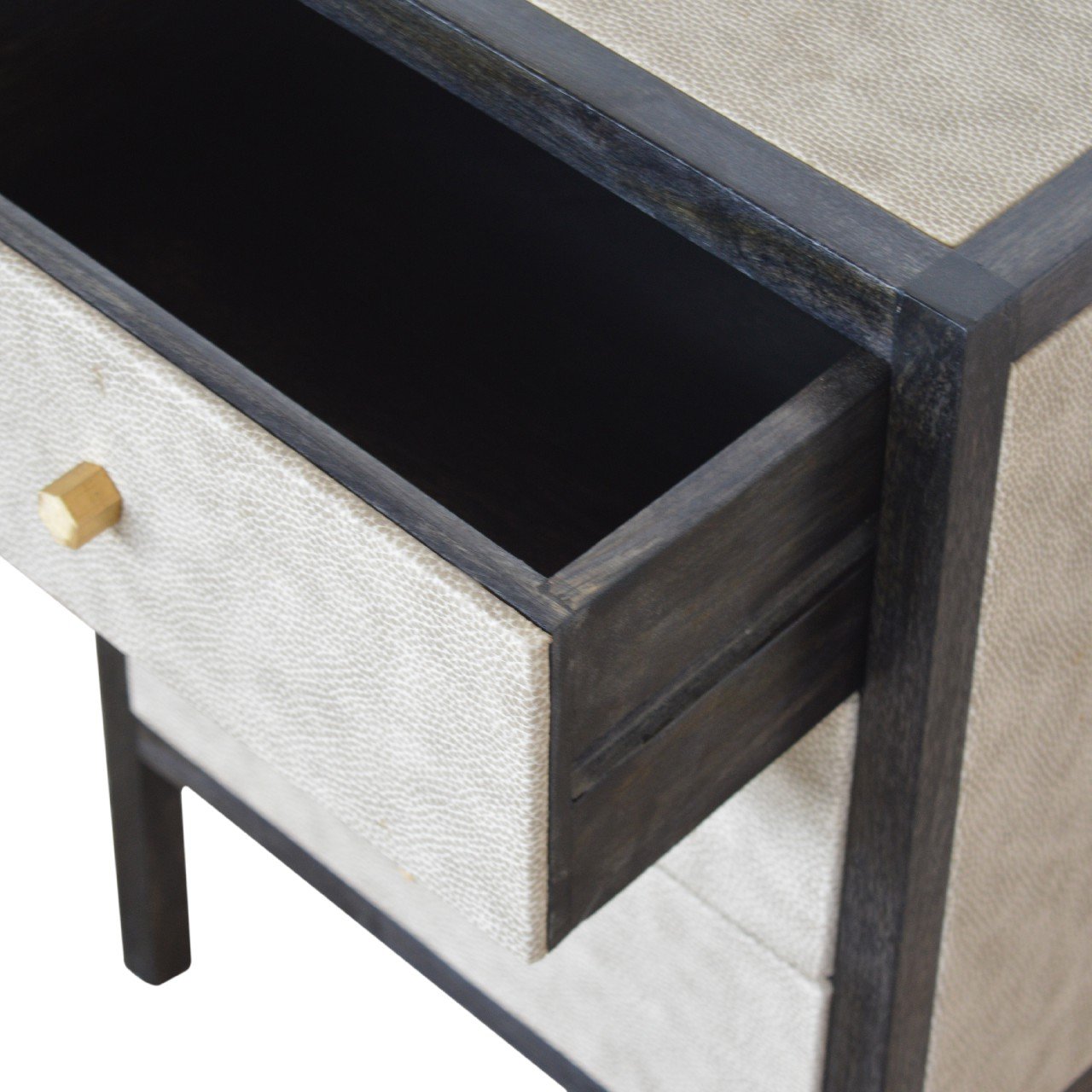 Faux Leather Bedside Cabinet