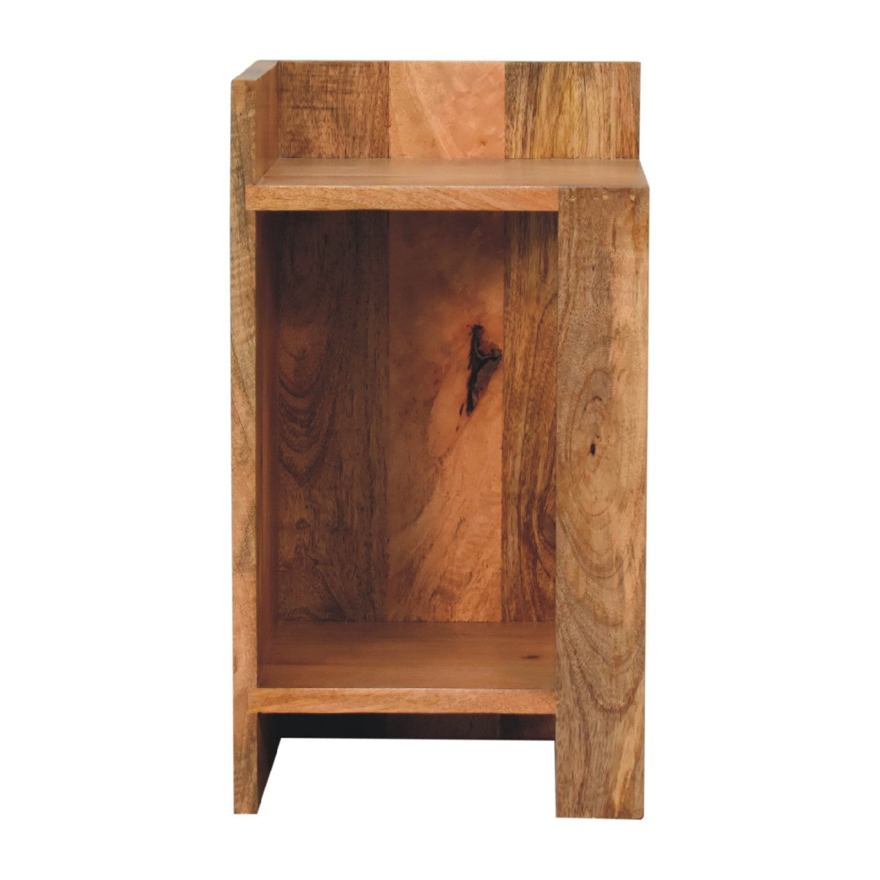 Oak-ish Box Bedside Cabinet
