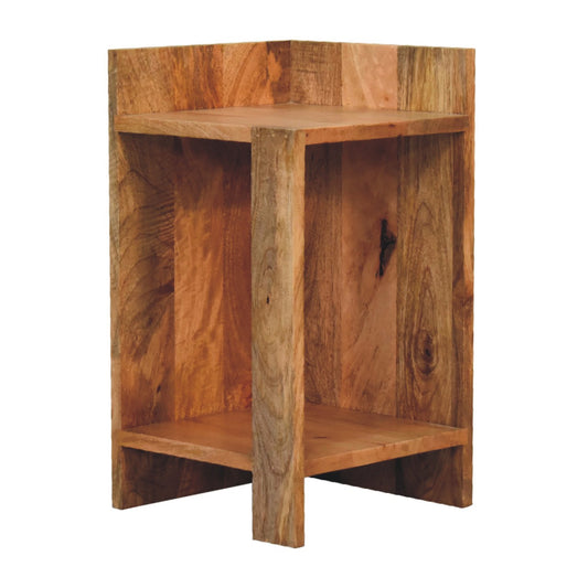 Oak-ish Box Bedside Cabinet