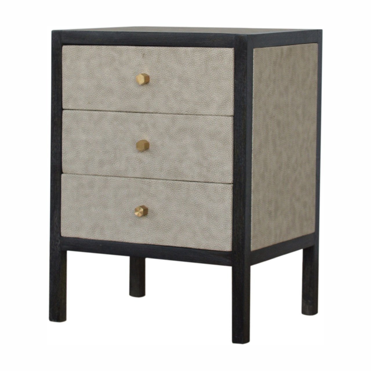 Faux Leather Bedside Cabinet