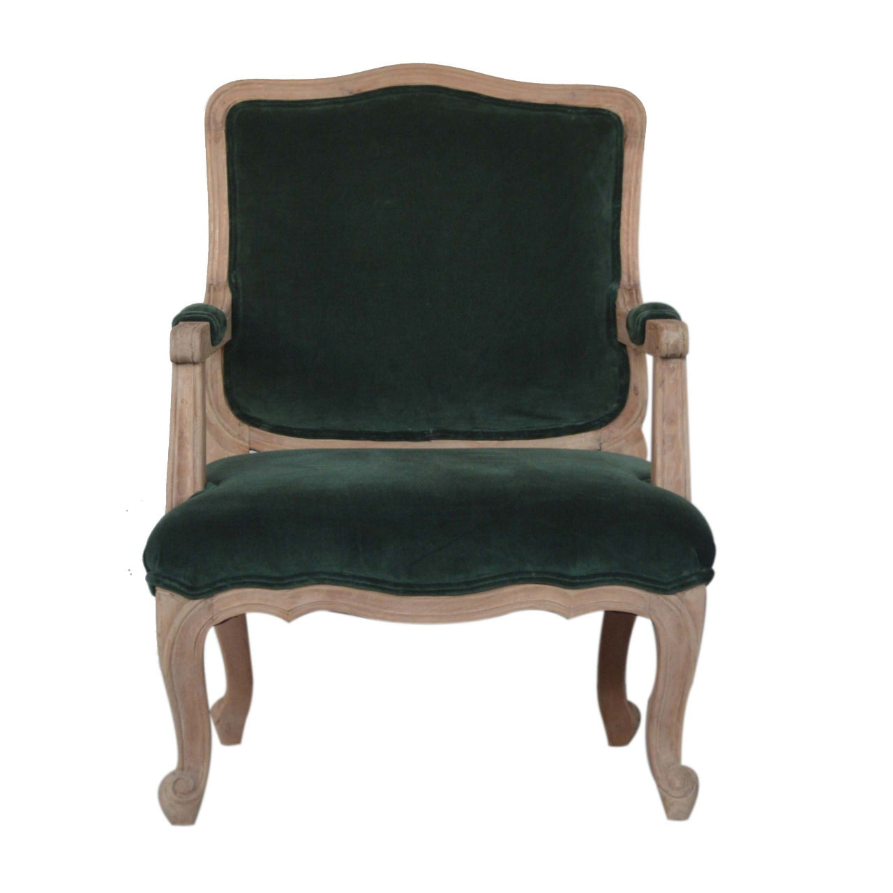 **SOLD OUT**Emerald Green Velvet French Style Chair