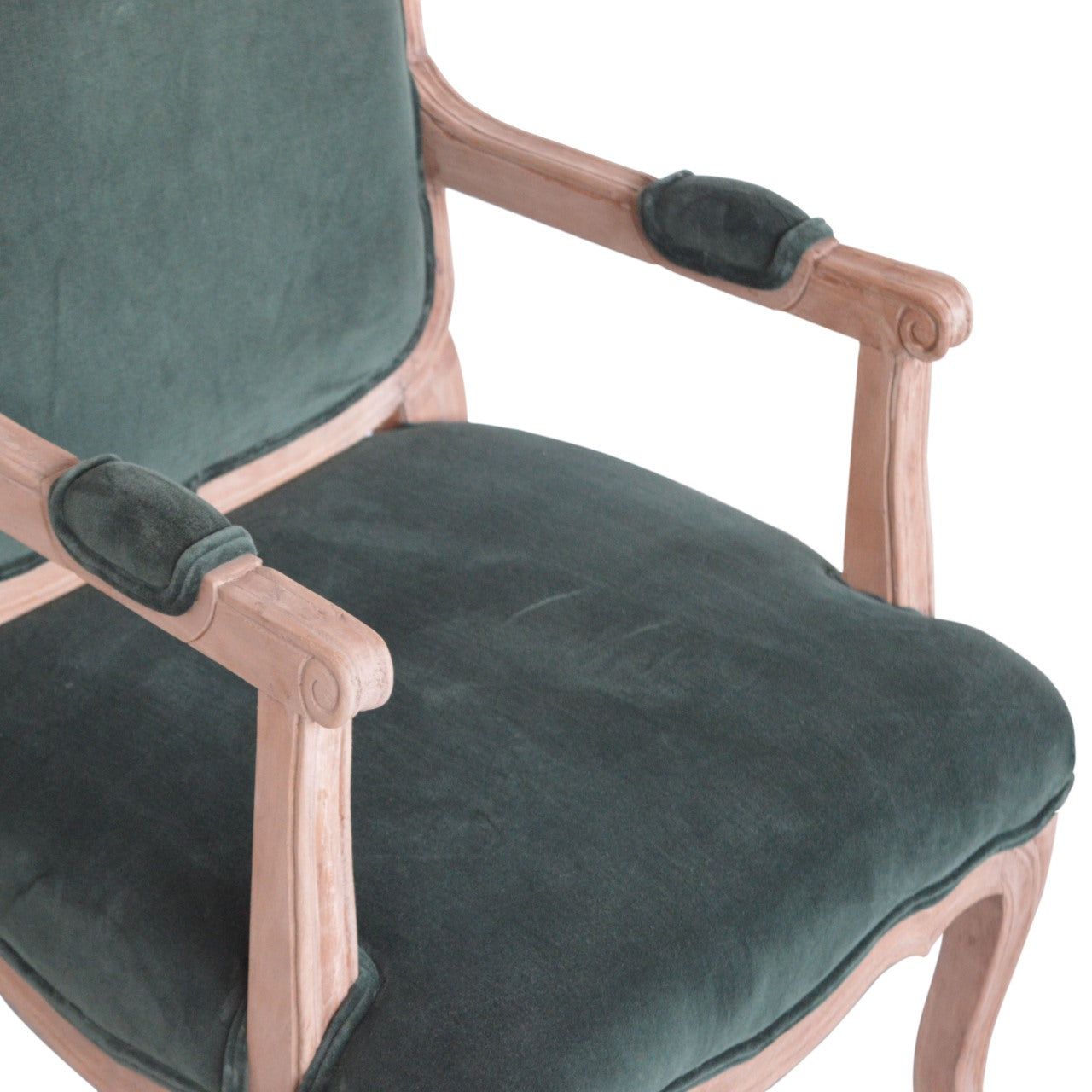 **SOLD OUT**Emerald Green Velvet French Style Chair