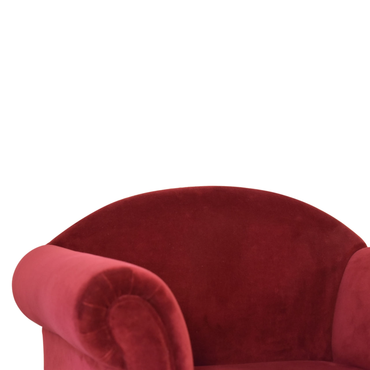 Wine Velvet Nordic Style Armchair