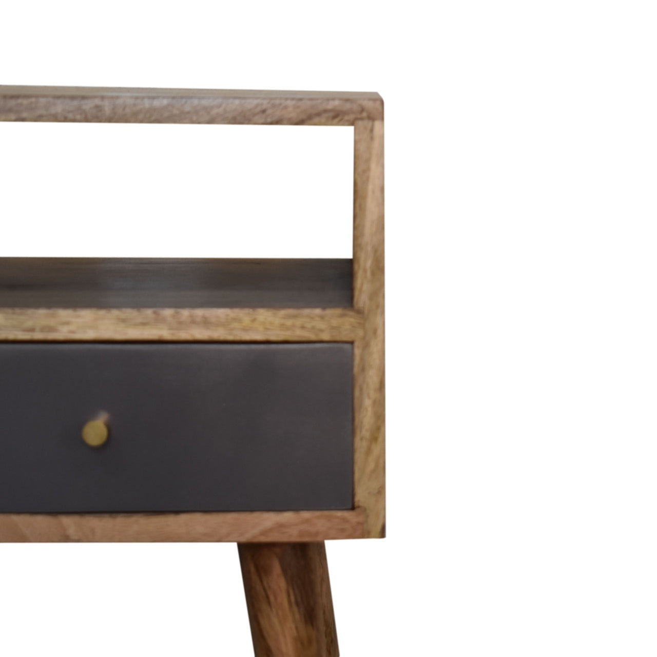 Mini Slate Grey Hand Painted Bedside Table