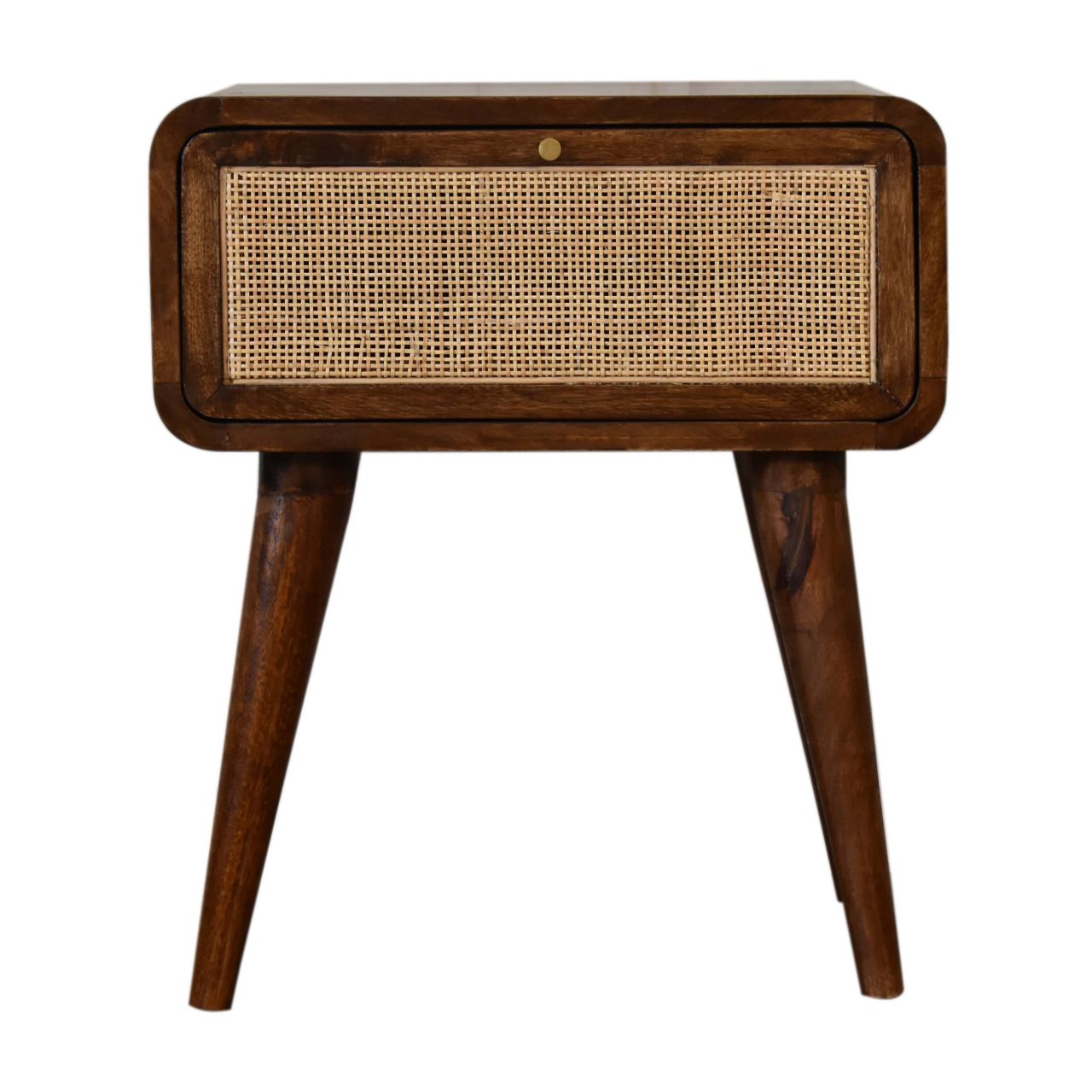 Chestnut Woven Bedside Cabinet