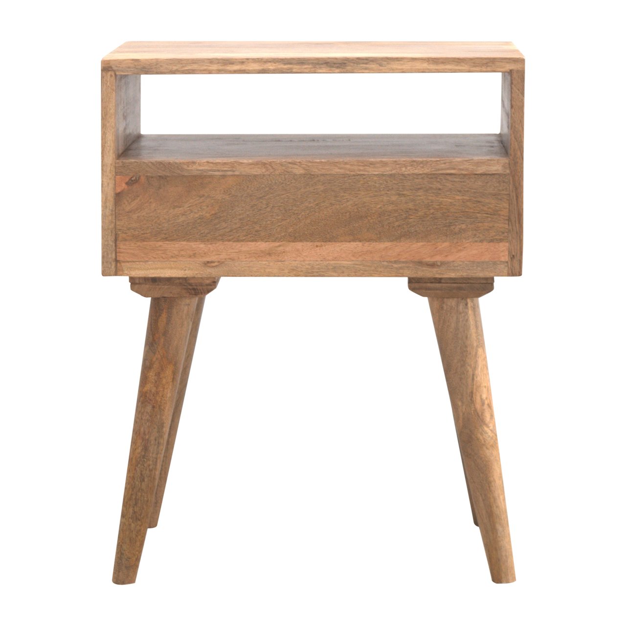 Modern Solid Wood Bedside Cabinet with Draw