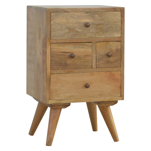 Nordic Style 4 Drawer Bedside/Lounge Cabinet