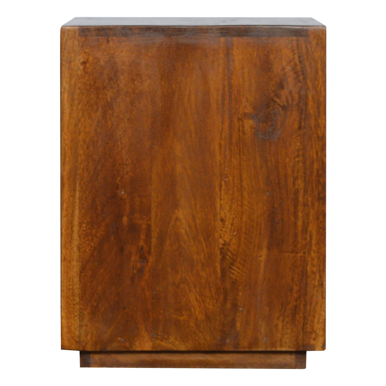 Chestnut Bedside Cabinet with Gold Bar