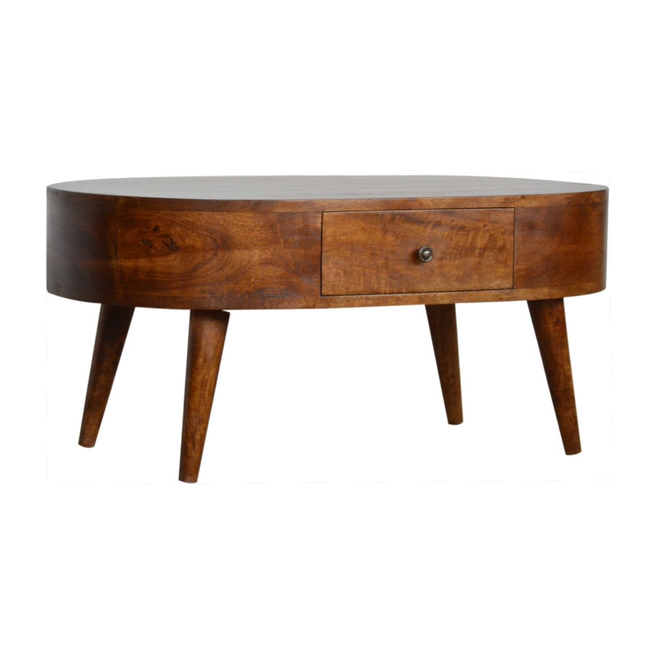 Chestnut Rounded Coffee Table